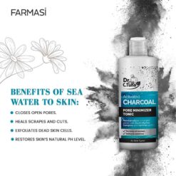 تونر کوچک کننده منافذ زغال فعال دکتر سی تونا فارماسی